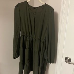 Olive green, Shein dress, never been worn size M